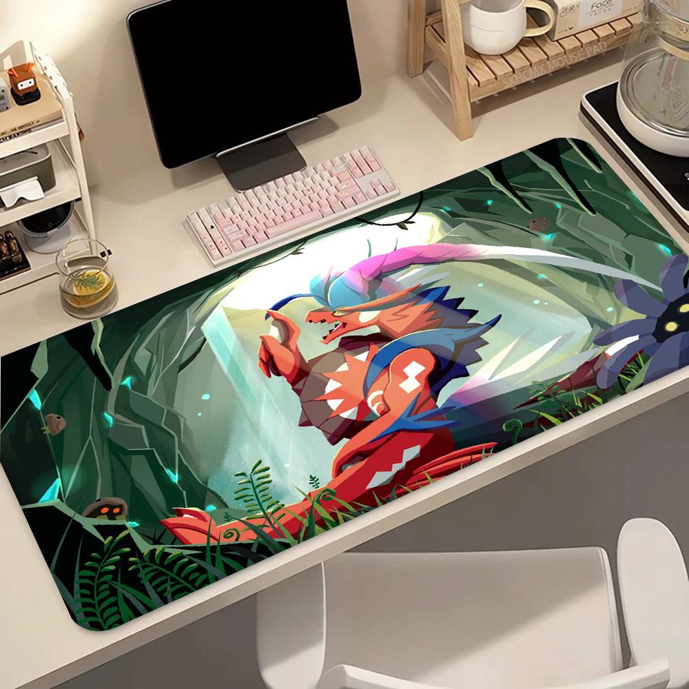Mouse Pad P-pokemon Koraidon Anime Colorful Gamer Cabinet Mousepad XXL Keyboard Rug Laptop Gaming Pc Accessories Rubber Desk Mat
