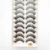 Hot 5/10 Pairs 54 New False Eyelashes Fluffy Lashes Long Makeup 3d Mink Lashes Extension Eyelash Mink Eyelashes for Beauty