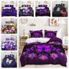 3D Color Butterfly Bedding Set Butterfly Flower Duvet Cover 2/3 Pieces Twin Super King Home Soft and Easy To Clean Zippered Home Decoration Set