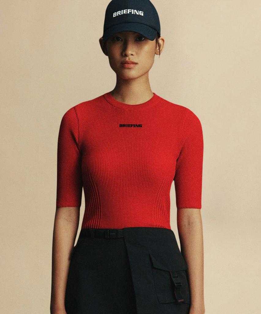 Beulipinggolpeu Women'S Round Neck Sweater_Red
