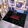 Premium Area Rug Set Wheel Print NonSlip Floor Mats for Game Room Living Room Man Cave Automotive Home Decor Bedroom Decor