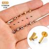 Inel de buze floare din titan G23 cu zirconiu: Cercei cu spate plat & Bijuterii pentru piercing-uri corporale