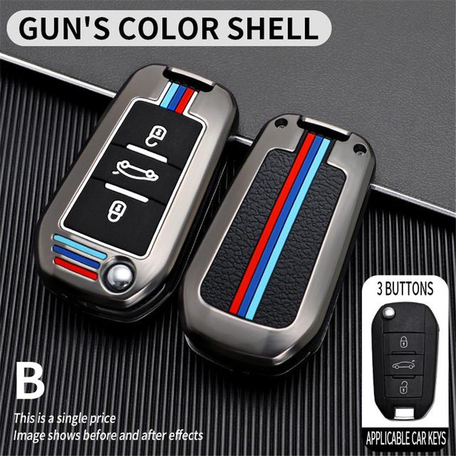 Pouzdro na klíče od auta pro Peugeot 207 3008 208 308 2008 307 508 5008 407 301 206 Kryt Citroen C1 C2 C3 C4 Grand Picasso C5 Ds 3 5