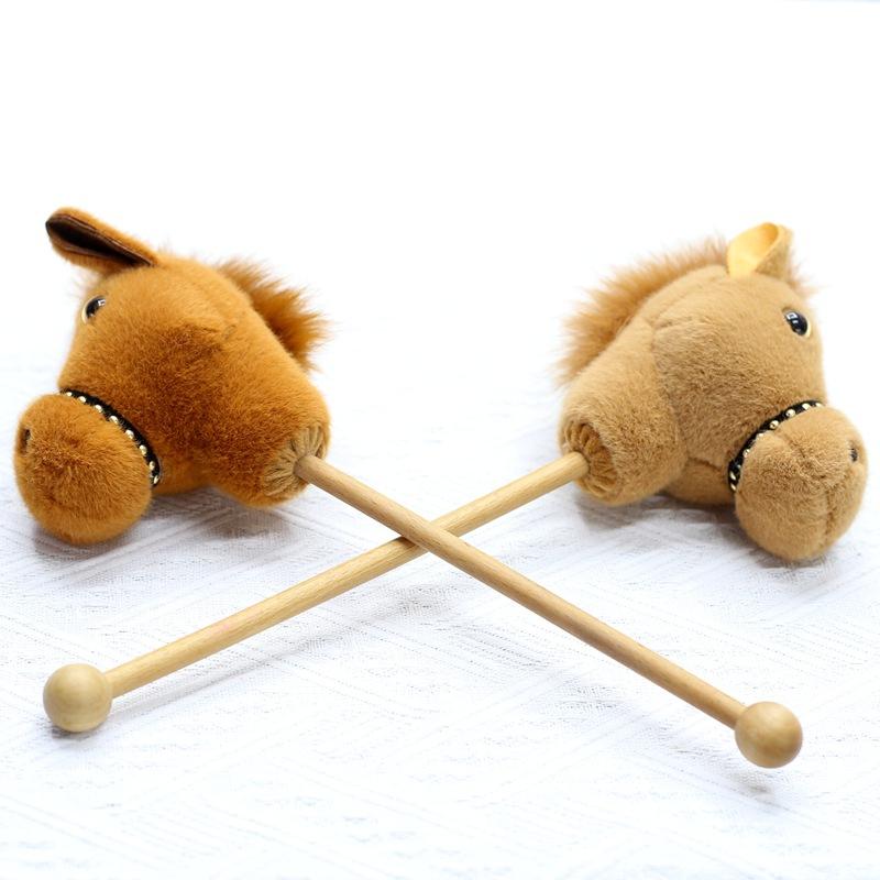 Plush Toy Rotatable Simulation Pony Doll Zodiac Horse Ornament Rag Doll Year of Horse Mascot