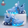 Babu Bean Classmate Boys Sneakers 2025 New Autumn Leather Waterproof Boys Middle and Older Children's Running Shoes