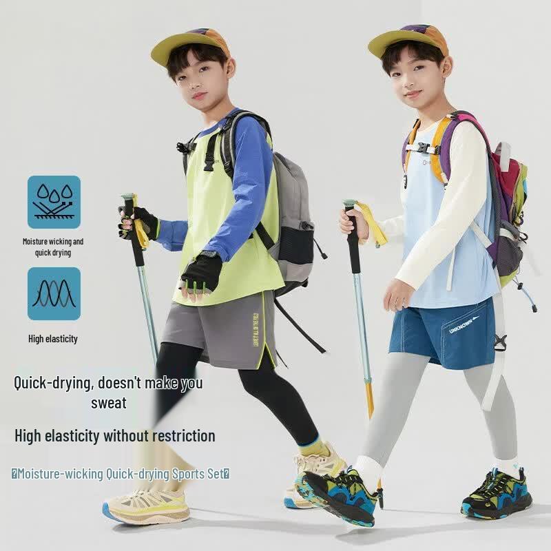 Moonkids Boys' Quick-Dry Long Sleeve Sports Set