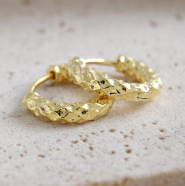 Fashion 925 Silver Earrings Jewelry Luxury 925 Sterling Silver 18K Gold Plated Hoop Earrings Jewelry for Women