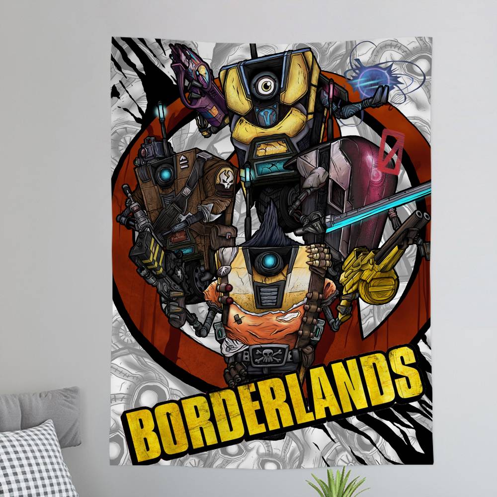 Game BBORDERLANDS Printed Large Wall Tapestry Wall Hanging Decoration Household Decor Blanket