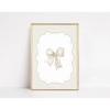Modern Minimalist Coquette Bow Wall Art Poster Trendy Fashion Aesthetic Girl Poster Dorm Room Bedroom Living Room Home Decor
