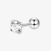 Men's Diamond Earrings: High-End, Unique Design with White Zircon, Stylish, Versatile, and Handsome.