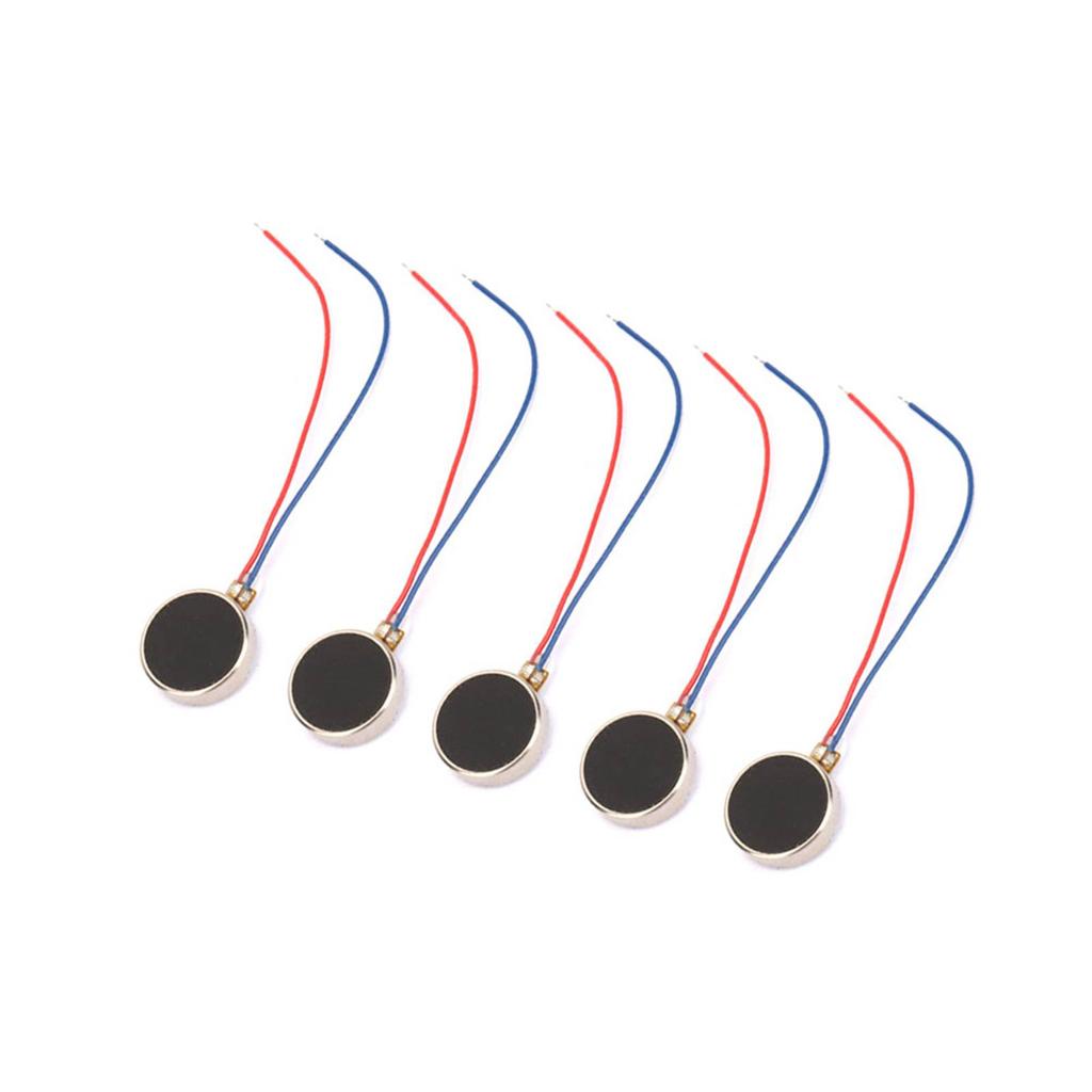 5pcs DC 3V 80mA Pager and Cell Phone Coin Flat Vibrating Micro Motor 10x2mm 11000RPM 1020(27mm)