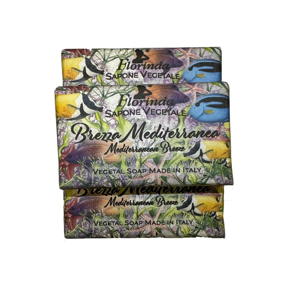 

Florinda Ocean Series Breeze Средиземноморское твердое мыло, 50 г, набор из 3 шт.