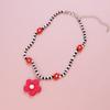 Pet Collar Cats Dogs Floral Beaded Handmade Charm Adjustable Safety Buckle Necklace Small Medium Pets