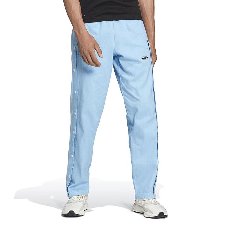 Adidas Casual Pants Men's Blue Moderate Slim Fit Pants HC9499