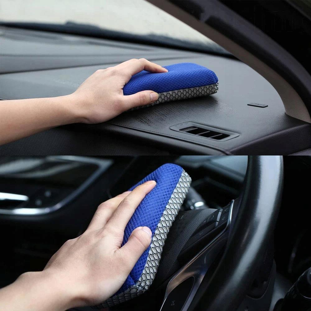 MICHELIN Microfiber Figure-Eight Sponge with Mesh for Car Washing