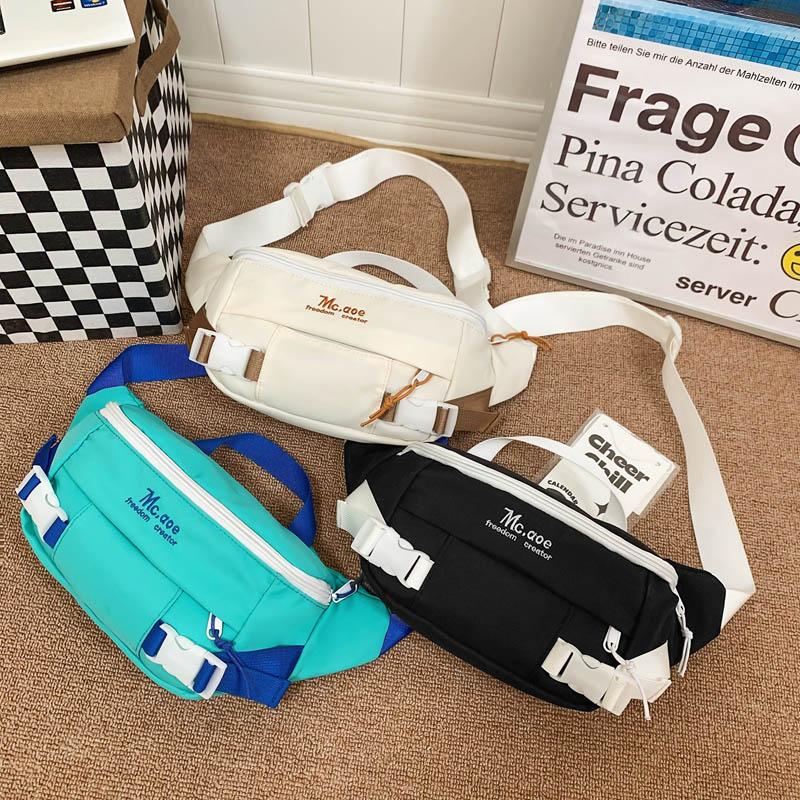 Damska torba na klatkę piersiową Trend w modzie Torba na talię Uliczny hip-hopowy piterek unisex saszetka na pasek Wysokiej jakości nylonowe damskie torby na ramię typu crossbody