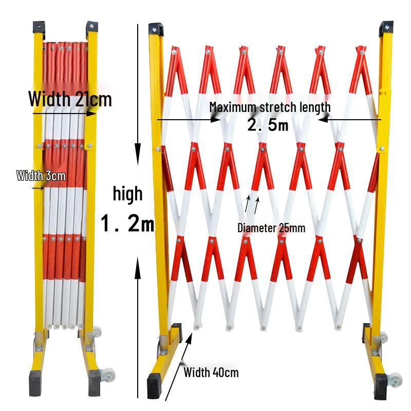 Fiberglass Insulated Telescopic Safety Barrier