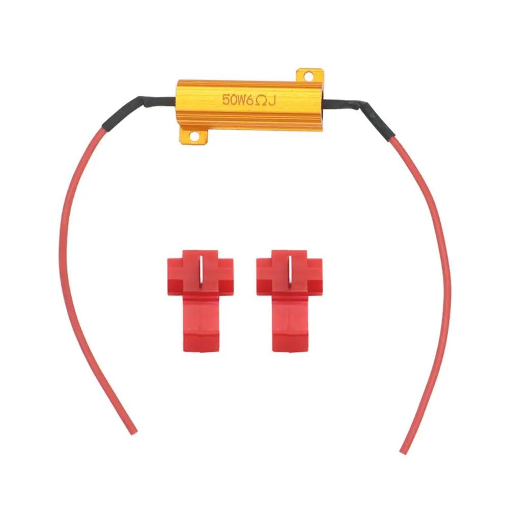 

Replacement Wiring Fog Lamps Decode Interior Cable Harness Decoder 50W 6 ohm Headlight Load Resistor Load Resistor Turn Signal золотой