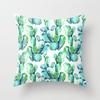 Green Plant Throw Pillow Cover Cactus Geometric Flower Cushion  for Home Sofa Chair   Set