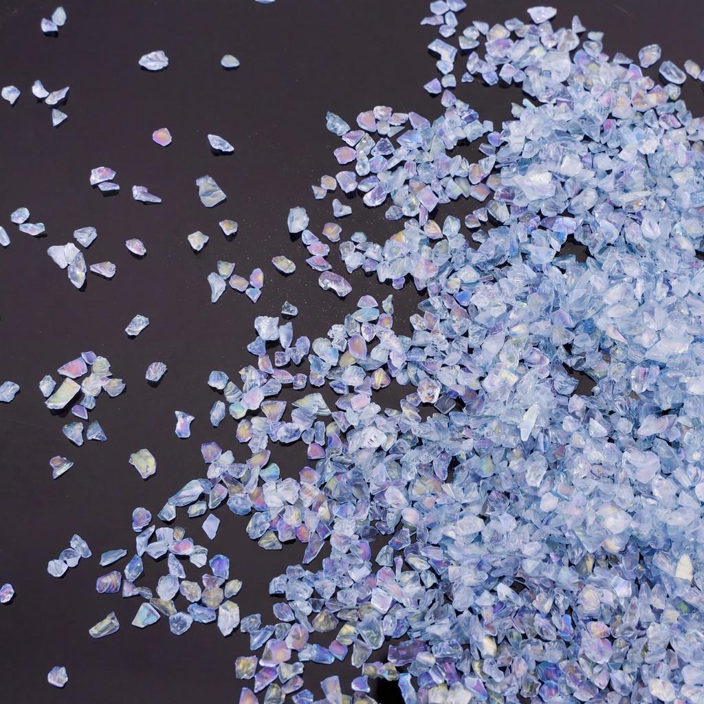 Glass Crushed Stone AB Iridescence