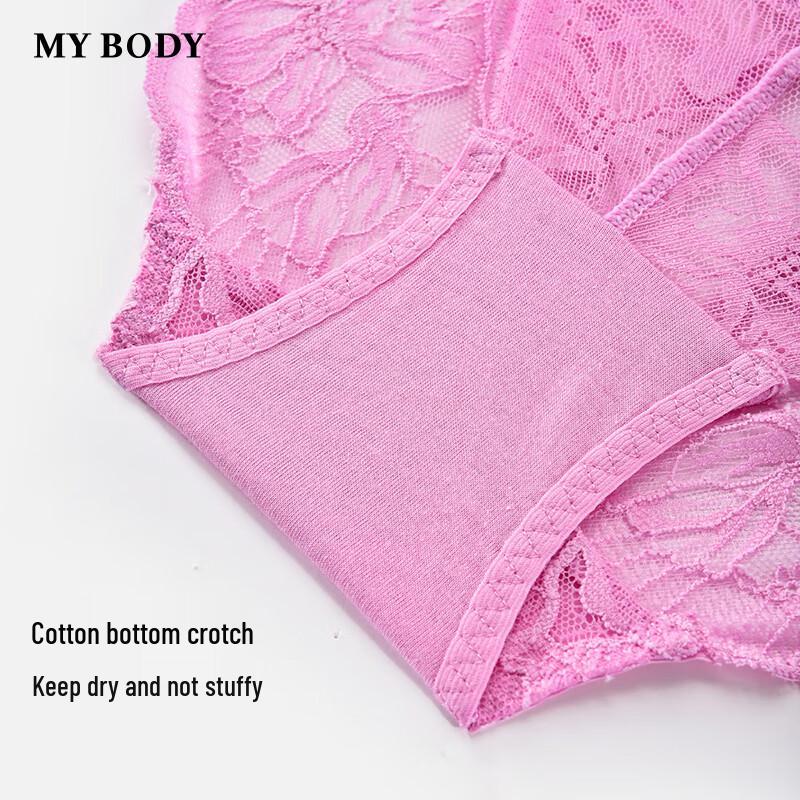 Mybody Women's Lace Mid-Low Waist Briefs