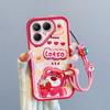 KEYSION Shockproof Case for TECNO Pova 7 Ultra 5G with Lanyard Soft Silicone Cute 3D Cartoon Doll Phone Back Cover for Pova 7 Ultra