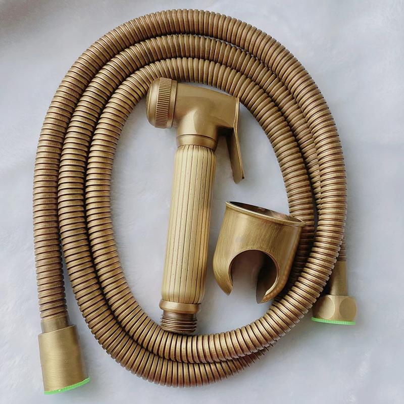 Washing Machine Faucet Double Use Bathroom Bidet Faucet Set Wall Mounted Antique Brass Bibcock Tap
