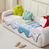 Dog Pattern Couch Cushion Special-shaped Edges All-weather Thicken Anti-Slip Loveseat Blanket Wrap Light Plush Patterned Settee Shield Mats