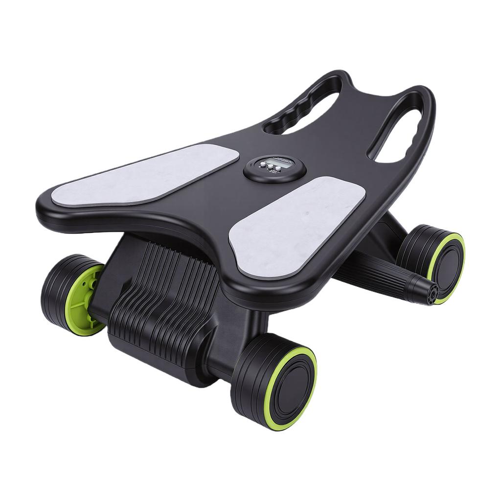 Ab Wheel Trainer with Support Board Automatic Rebound Abdominal Exercise Roller for Men and Women Home Gym