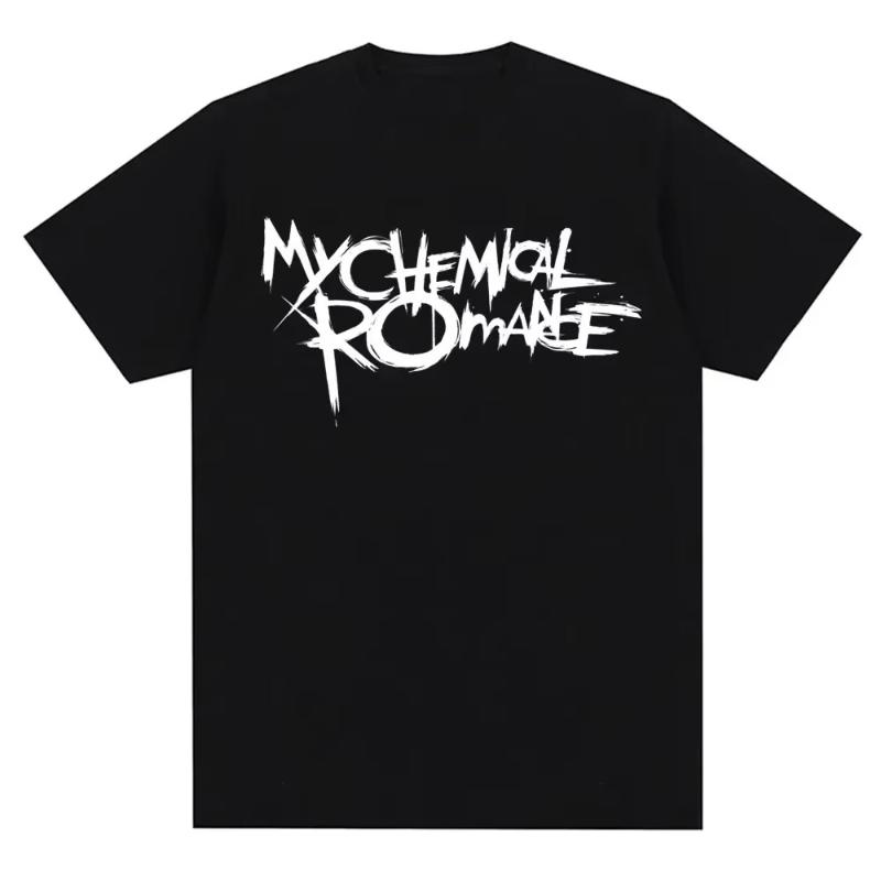 

Unisex Clothing Unisex My Chemical RoUnisexce Band Printed Tshirts Summer High Quality Comfortabled Punk Emo Rock Summer Fashion Tops S