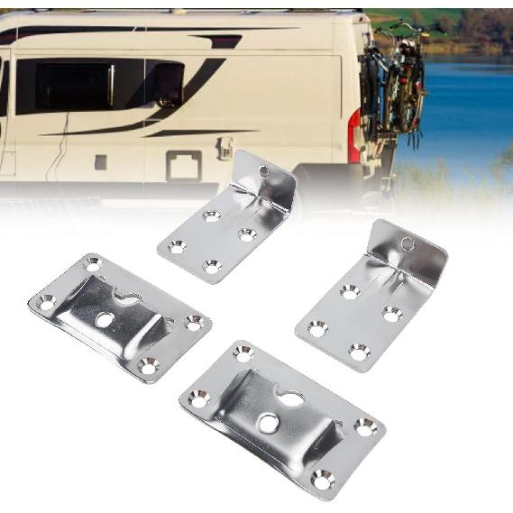 1 Pair Removable Table Bracket Stainless Steel 304 Boat Table Brackets Desktop Removable Table Bracket Replacement for RV Yacht Ship Household