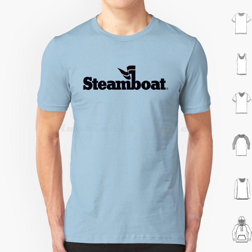 Blacked Out Steamboat Resort Colorado Mountain Resort T Shirt Cotton Men Women DIY Print Steamboat Steamboat Springs Black