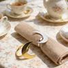 Custom Moon-shaped Napkin Rings Gold & Silver, Ideal for Ramadan, Weddings & Festivals, Table Decor & Eid Tableware