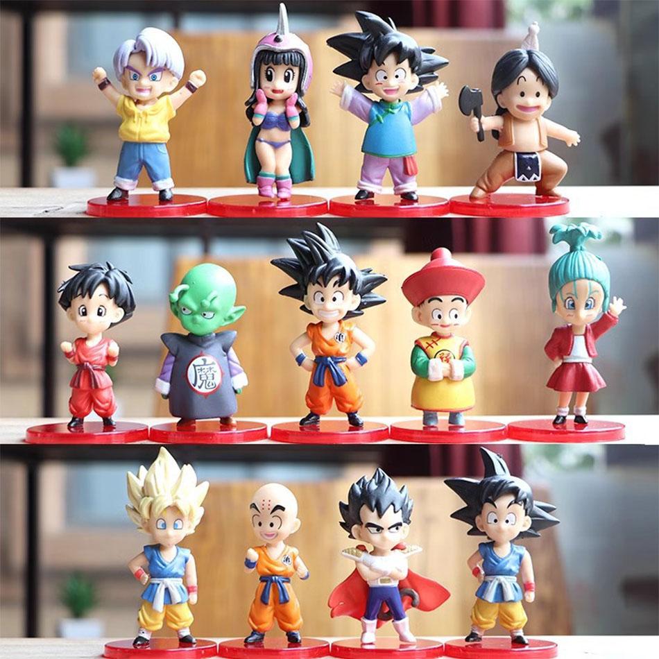 

13/18/21Pcs/Set Z Super Saiyan Goku Anime Figure Gohan Vegeta Broly Piccolo Majin Buu Action Figurine Model Gift Toy DP1962-