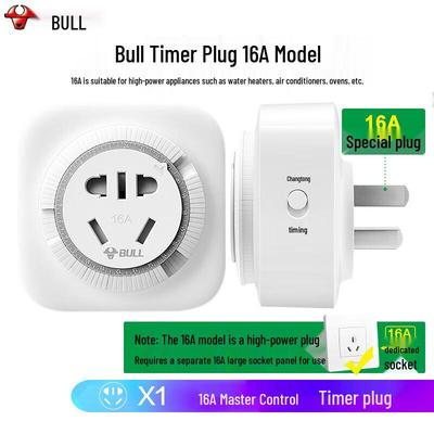 BULL Mechanical Timer Plug Socket CN Plug (adapter Included)