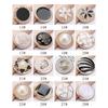10 Stück 18/21/25mm Blume Perle Gold Kunststoff Schaft Knöpfe für Damen Bekleidung Jacke Pullover Nähzubehör Scrapbooking