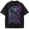Das Mal, als ich als Schleim wiedergeboren wurde Tempest Rimuru Print T-Shirt Herren Damen Retro Gewaschene T-Shirts Baumwoll-T-Shirt Harajuku T-Shirt
