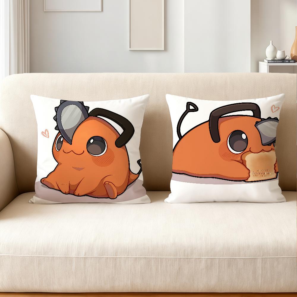 Anime C-CHAINSAW M-MAN Pochita Pillow Case Applicable Space For Guest Rooms Interiors Cars Office House Decoration