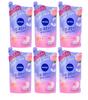 Nivea Angel Skin Body Peach Fruity Set of 6 Wash, & Scent, Refill, 360ml,