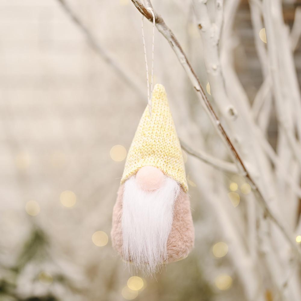 Captivating Wooden Doll Ornaments With Round Base And Whimsical Hats For Cheer Holiday