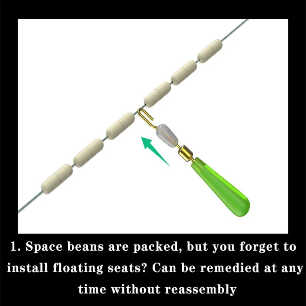 20pcs Copper Head Fishing Floats Seat Swivel Sub-Line Clamp Connector  Ocean Boat
