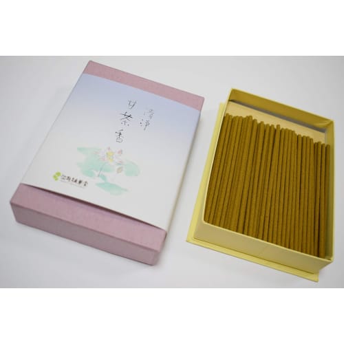 Awaji Baikundou Purifying Incense, Short, Offering, 8cm, Short, Short, Flower Festival Incense, Pure Sweet Tea Fragrance, 25g, Stylish #51