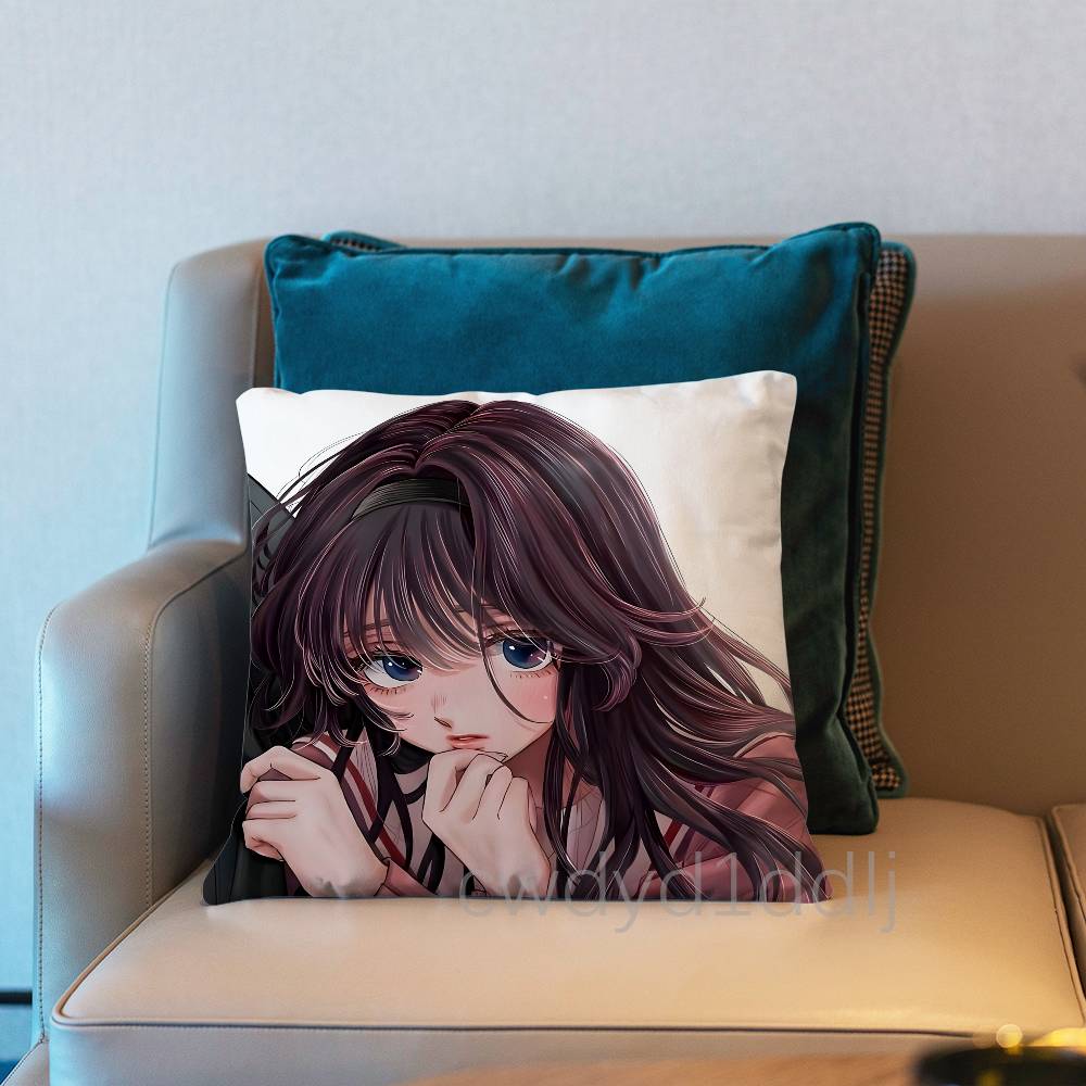 KKaoru Hana Wa Rin To Saku Pillowcases Cute Funny Pillow Case For Wedding Party Home Decor Comfy Pillow Cover