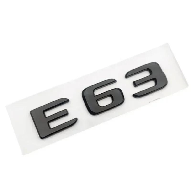 3D ABS Chrome Black E63 S Logo E63S Emblem Letters Sticker Car Trunk Badge For Mercedes Benz E63S AMG W212 W213 Accessories