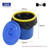 Large Capacity Thick Round Plastic Trash Can for Commercial Kitchens, Catering, Classrooms, Hotels, and Sanitation