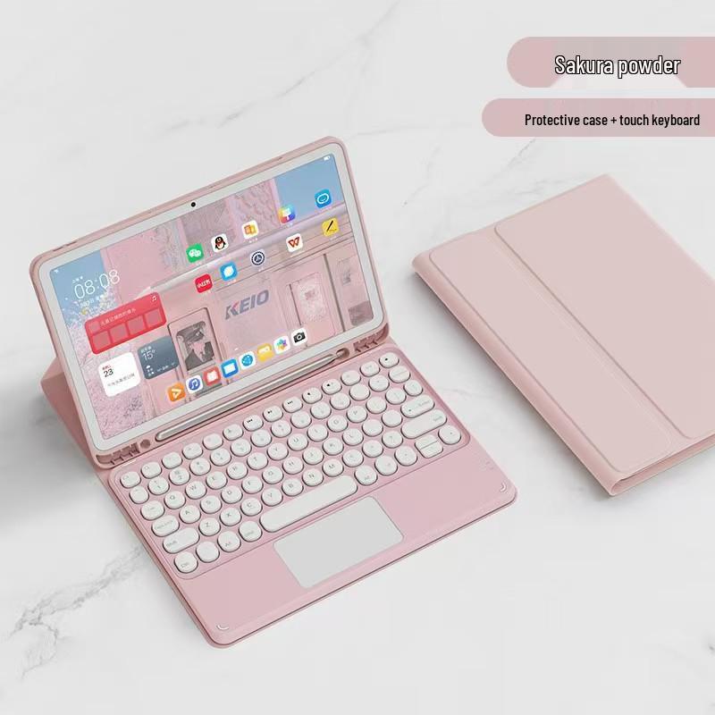 

iPad Air 7 и Pro 11 (10,2 дюйма) Кожаный защитный чехол с тачпадом и Bluetooth-клавиатурой iPad 10.2/10.5/Air3/7th-9th Gen