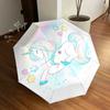 1 Stück Einhorn, Regenbogen-Thema, Hochwertiger Regenschirm, Automatisches Öffnen und Schließen, Multifunktionaler Regenschirm G0811168