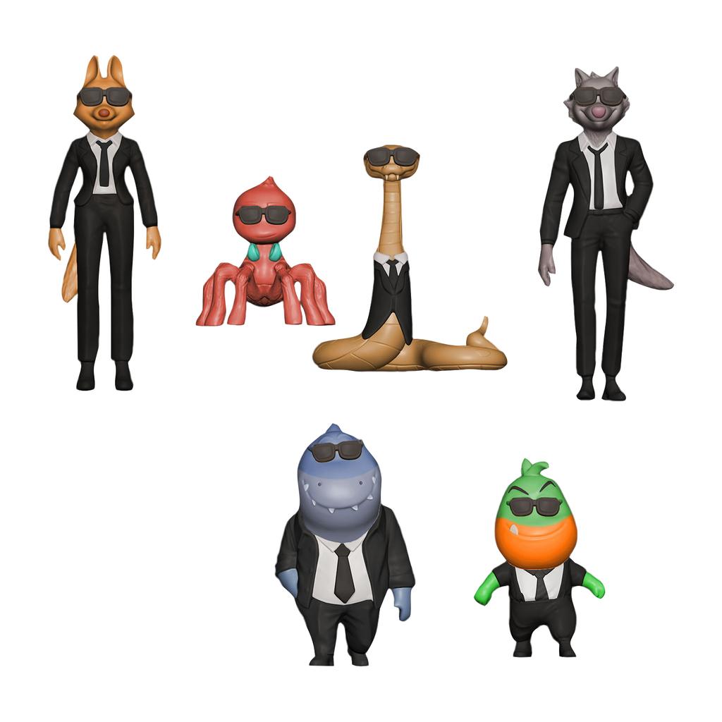 Non-movable Doll Collection Version Scale Doll Desktop Ornaments
