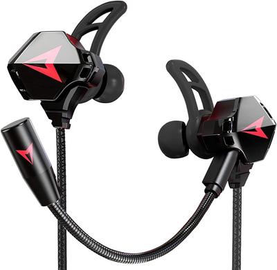 Kasott Battle Buds Gaming Earphones with Microphone Mute Heavy Bass Earphones Wired Remote Control Callable Volume Adjustment Noise Cancelling Sound