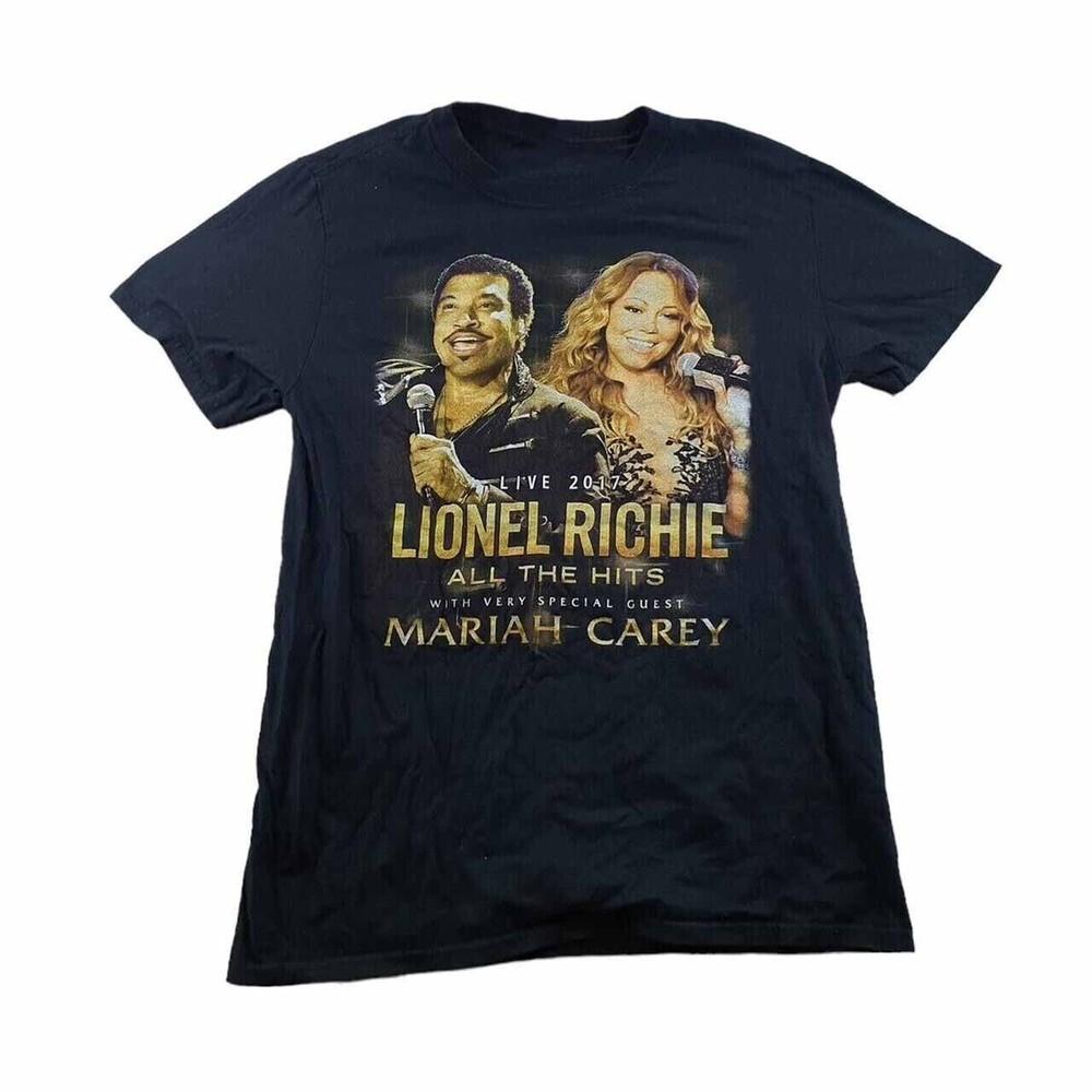 VTG Lionel Richie Mariah Carey Shirt Black Live Classic Unisex S-4XL Unisex T-Shirt XXL